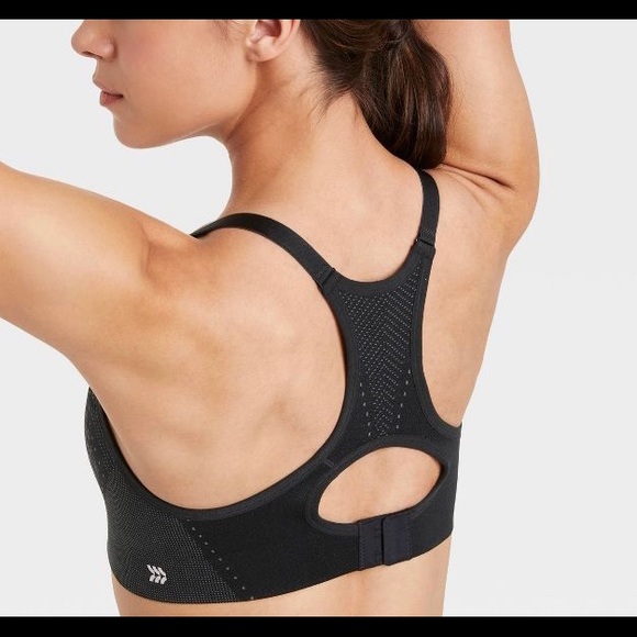 All in Motion™ Women's High Support Seamless Bonded Bra - Black - Picture 2 of 8